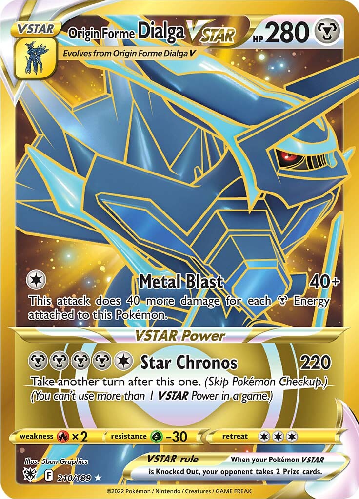 Origin Forme Dialga VSTAR (210/189) [Sword & Shield: Astral Radiance] | Good Games Cannington
