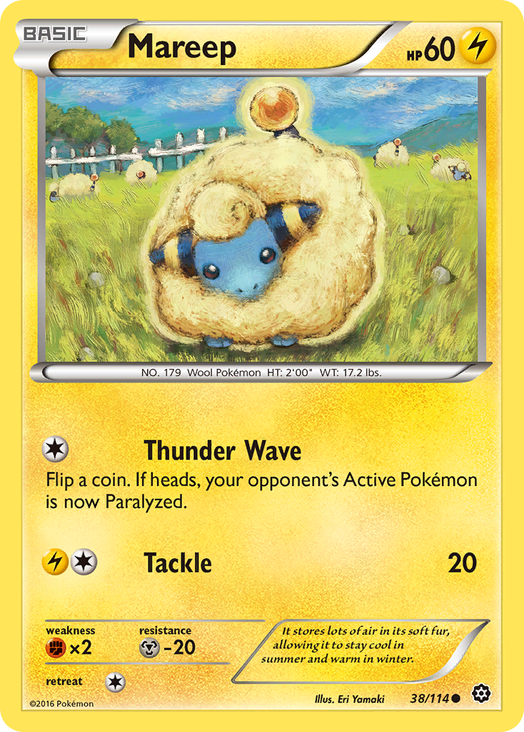 Mareep (38/114) [XY: Steam Siege] | Good Games Cannington