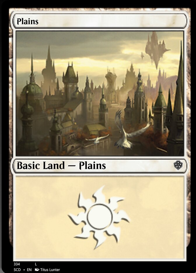 Plains (334) [Starter Commander Decks] | Good Games Cannington