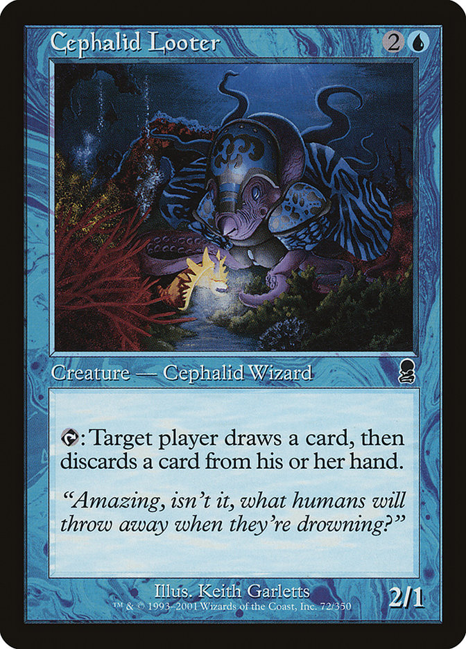 Cephalid Looter (Misprinted) [Odyssey] | Good Games Cannington