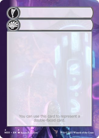 Helper Card (4/9) [Kamigawa: Neon Dynasty Tokens] | Good Games Cannington
