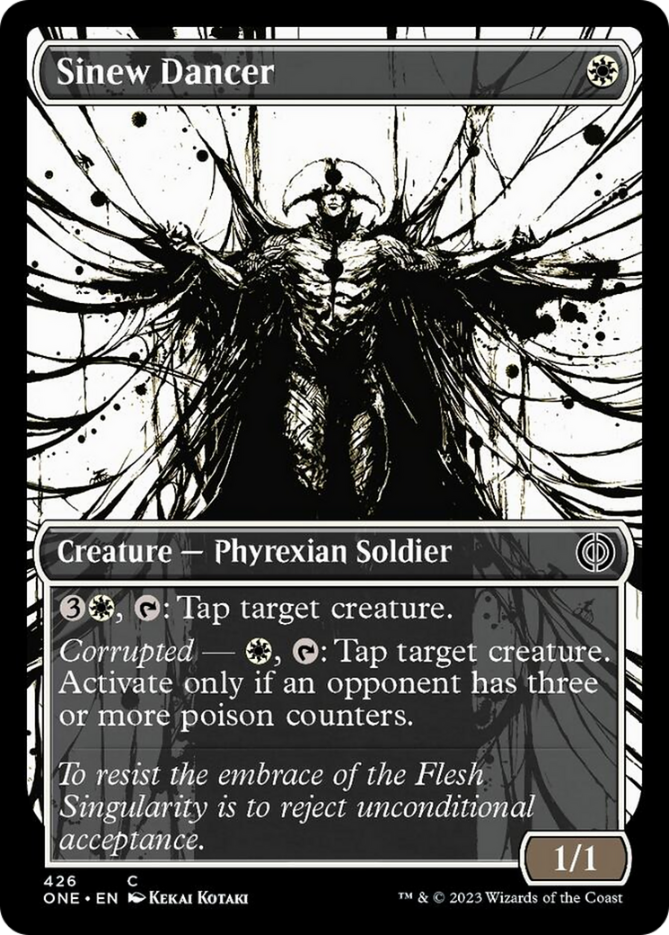 Sinew Dancer (Showcase Ichor Step-and-Compleat Foil) [Phyrexia: All Will Be One] | Good Games Cannington