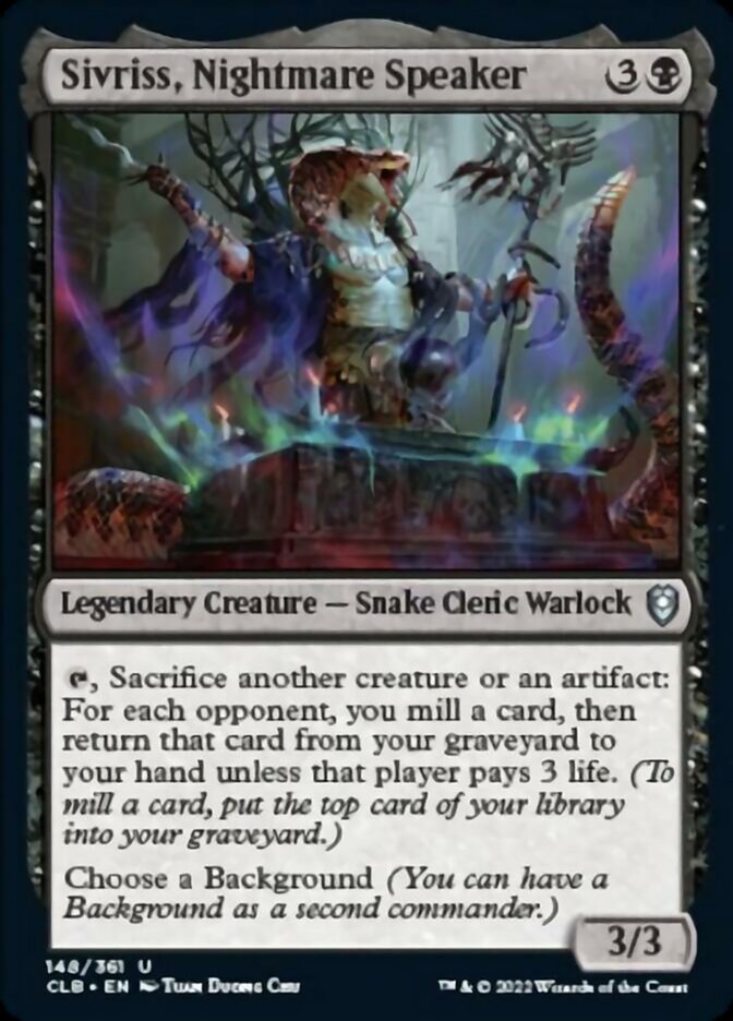 Sivriss, Nightmare Speaker [Commander Legends: Battle for Baldur's Gate] | Good Games Cannington