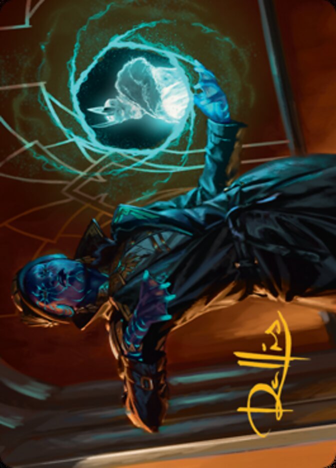 Kamiz, Obscura Oculus Art Card (Gold-Stamped Signature) [Streets of New Capenna Art Series] | Good Games Cannington