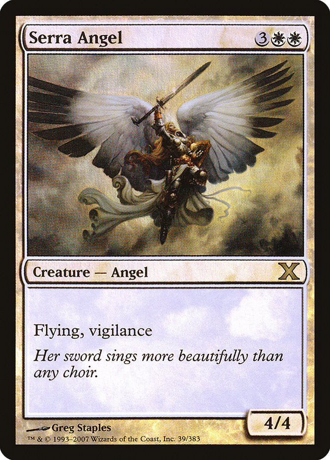 Serra Angel (Premium Foil) [Tenth Edition] | Good Games Cannington
