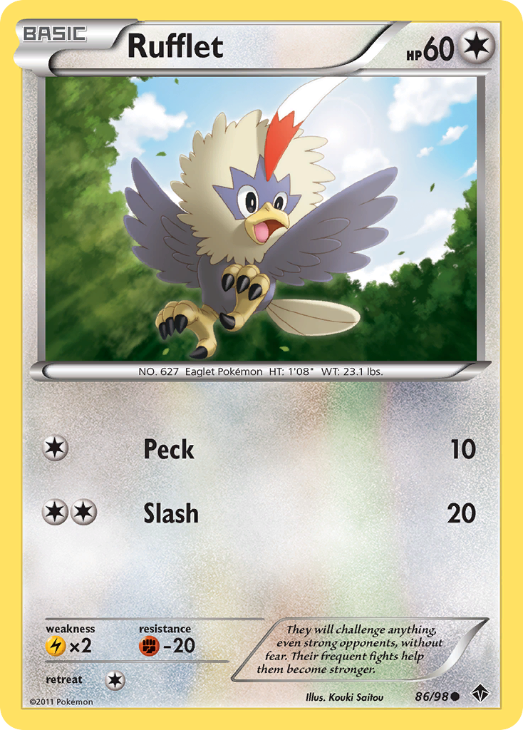 Rufflet (86/98) [Black & White: Emerging Powers] | Good Games Cannington