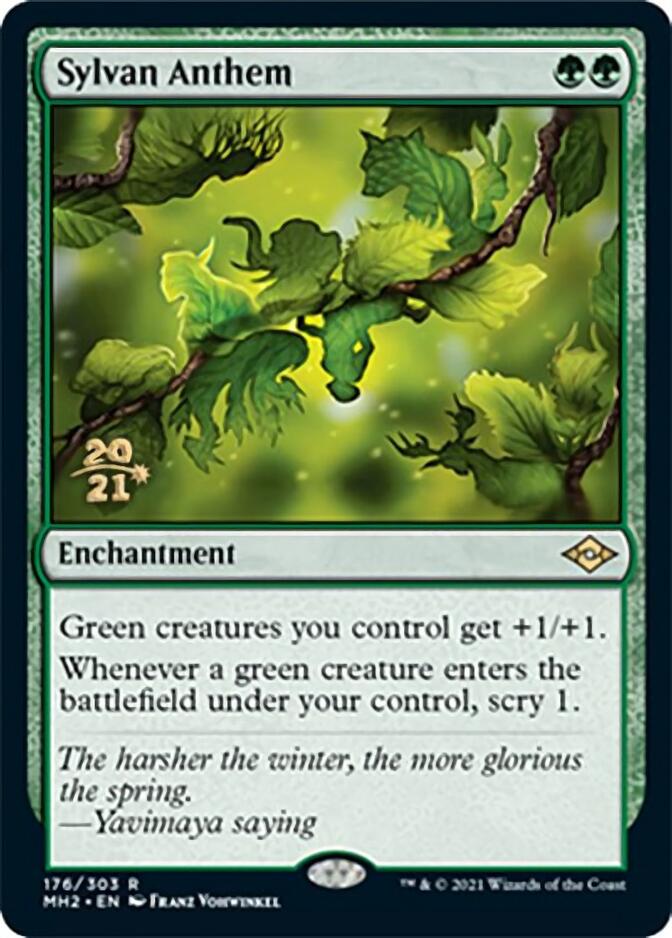 Sylvan Anthem [Modern Horizons 2 Prerelease Promos] | Good Games Cannington