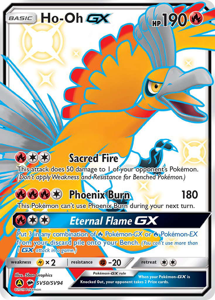 Ho-Oh GX (SV50/SV94) [Sun & Moon: Hidden Fates - Shiny Vault] | Good Games Cannington