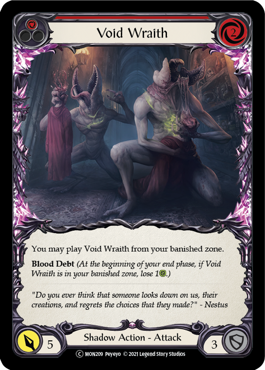Void Wraith (Red) [U-MON209-RF] Unlimited Rainbow Foil | Good Games Cannington