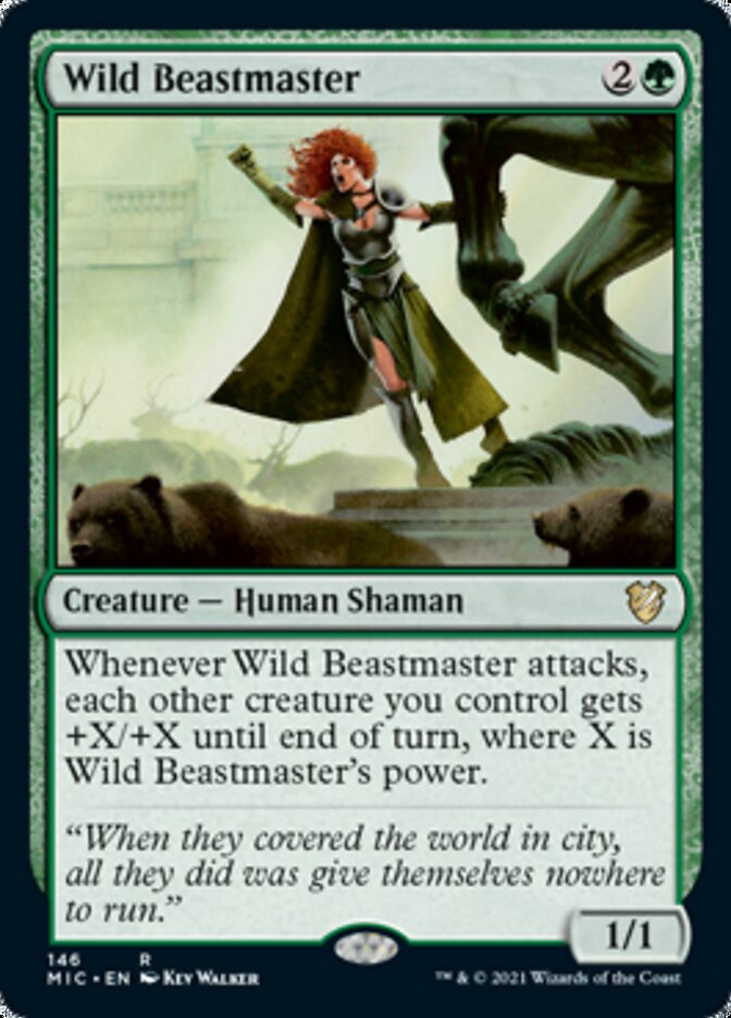 Wild Beastmaster [Innistrad: Midnight Hunt Commander] | Good Games Cannington