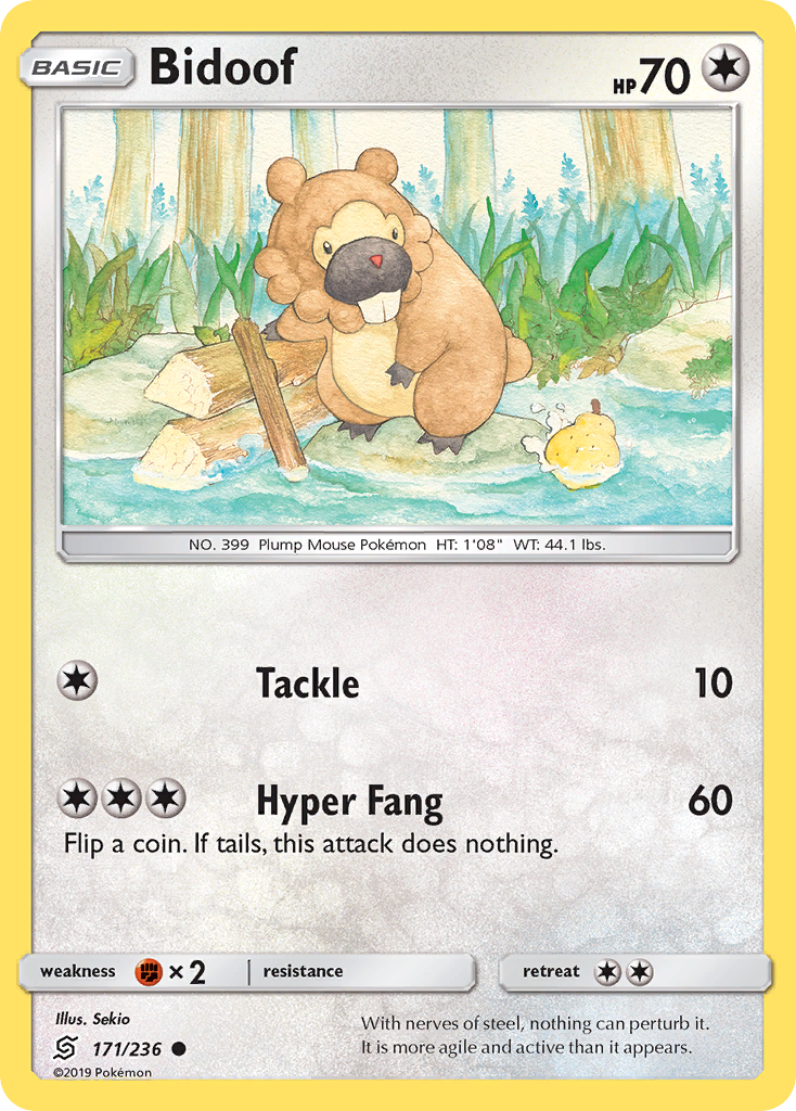 Bidoof (171/236) [Sun & Moon: Unified Minds] | Good Games Cannington