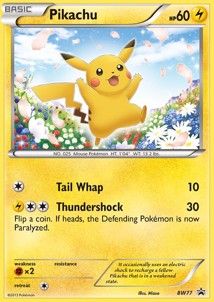 Pikachu (BW77) [Black & White: Black Star Promos] | Good Games Cannington