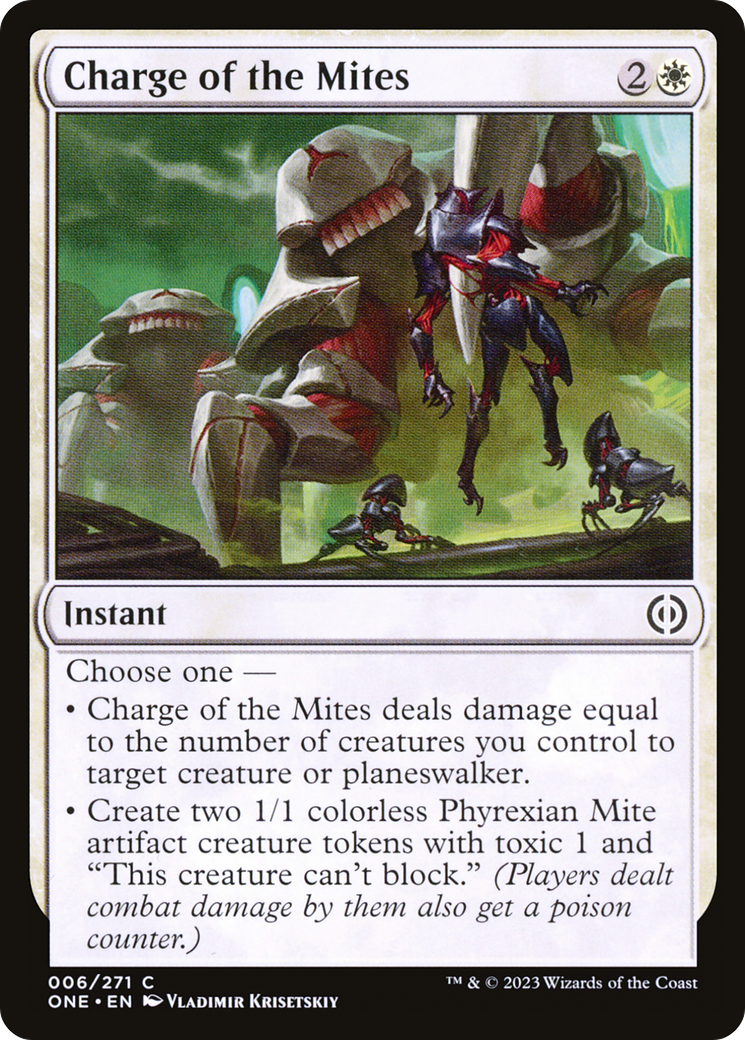 Charge of the Mites [Phyrexia: All Will Be One] | Good Games Cannington