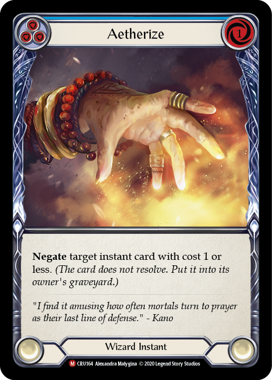 Aetherize [CRU164] 1st Edition Normal | Good Games Cannington