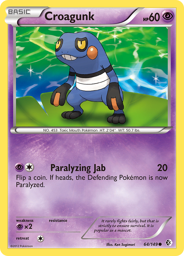 Croagunk (64/149) [Black & White: Boundaries Crossed] | Good Games Cannington