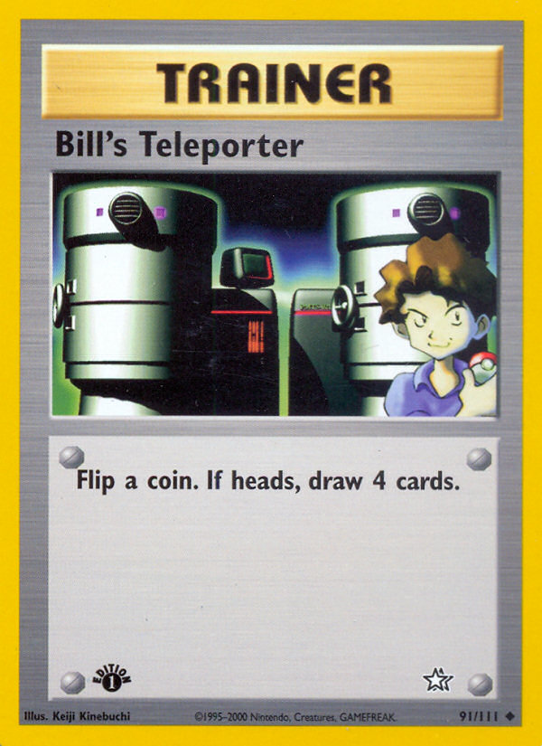 Bill's Teleporter (91/111) [Neo Genesis 1st Edition] | Good Games Cannington