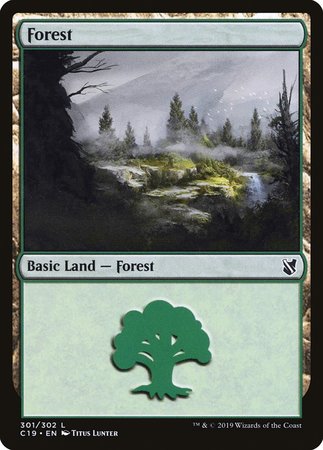 Forest (301) [Commander 2019] | Good Games Cannington