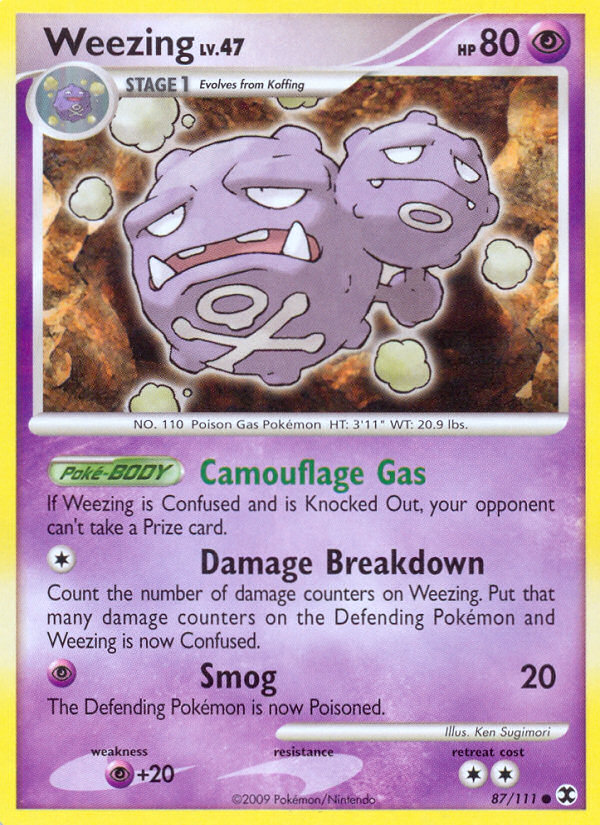 Weezing (87/111) [Platinum: Rising Rivals] | Good Games Cannington