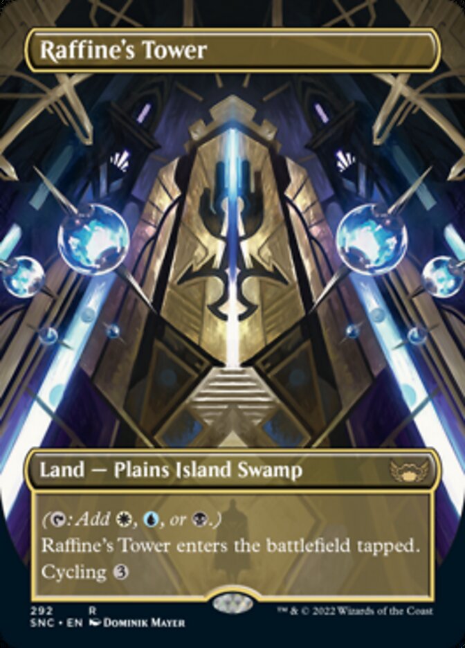 Raffine's Tower (Borderless Alternate Art) [Streets of New Capenna] | Good Games Cannington