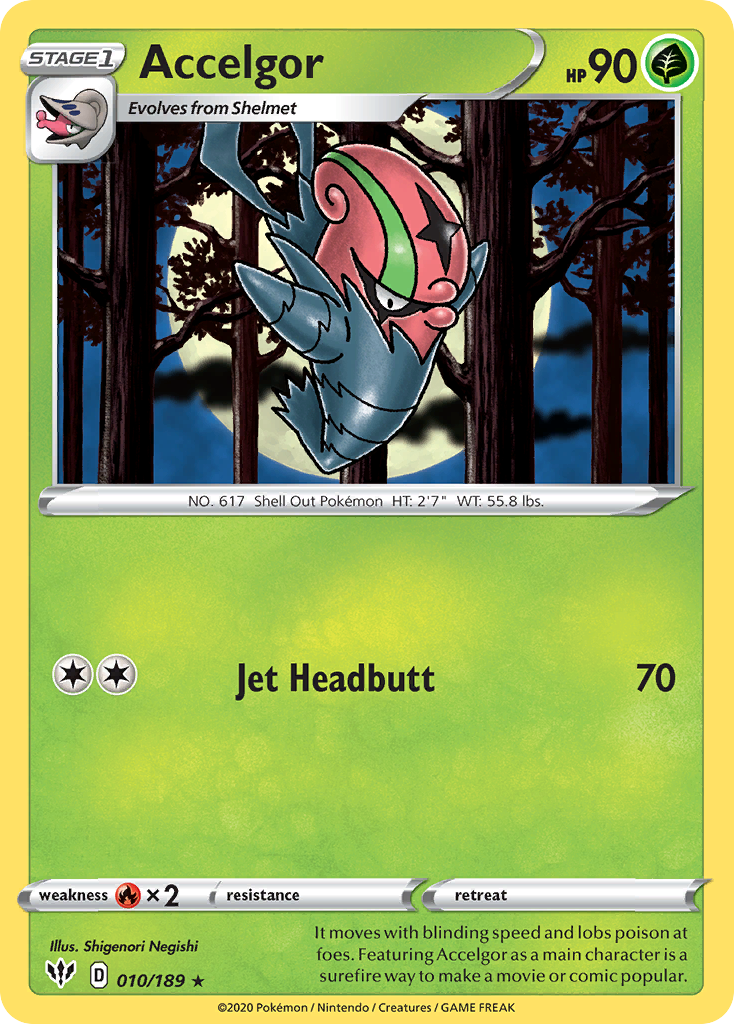 Accelgor (010/189) [Sword & Shield: Darkness Ablaze] | Good Games Cannington