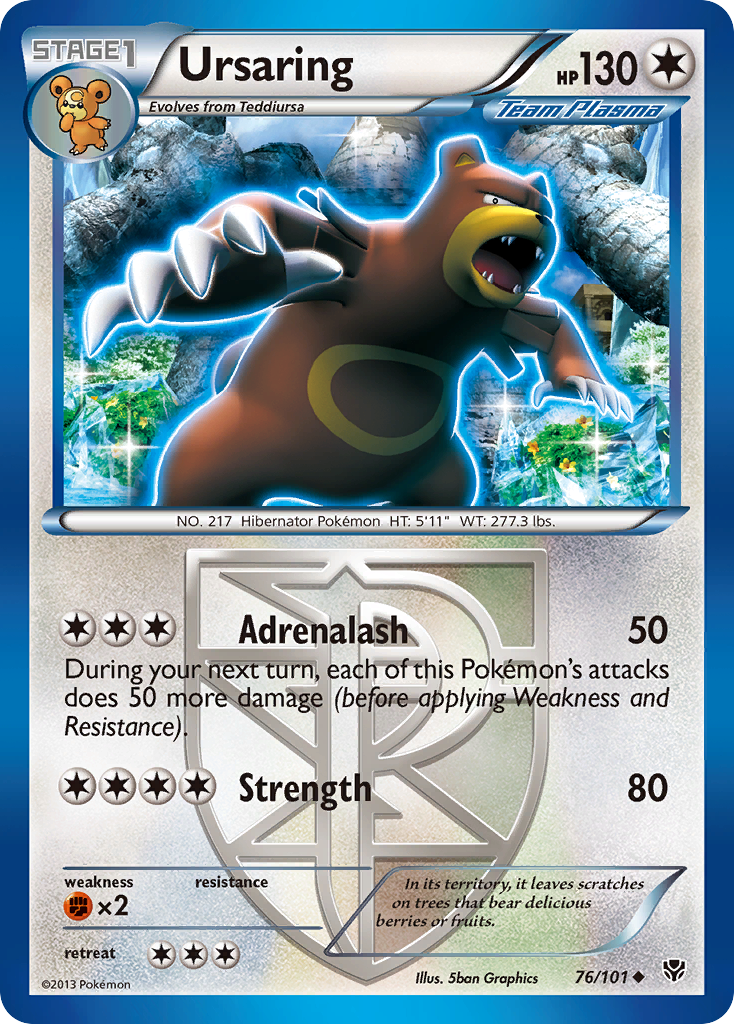 Ursaring (76/101) [Black & White: Plasma Blast] | Good Games Cannington