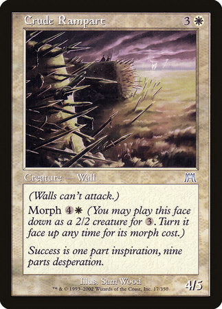 Crude Rampart [Onslaught] | Good Games Cannington