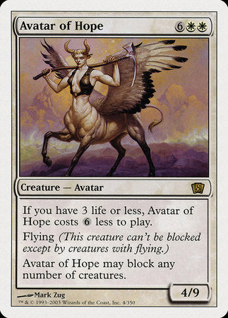 Avatar of Hope [Eighth Edition] | Good Games Cannington