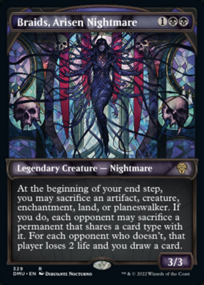 Braids, Arisen Nightmare (Showcase Textured) [Dominaria United] | Good Games Cannington