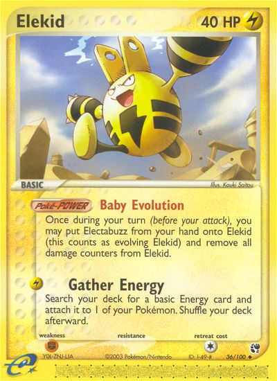 Elekid (36/100) [EX: Sandstorm] | Good Games Cannington