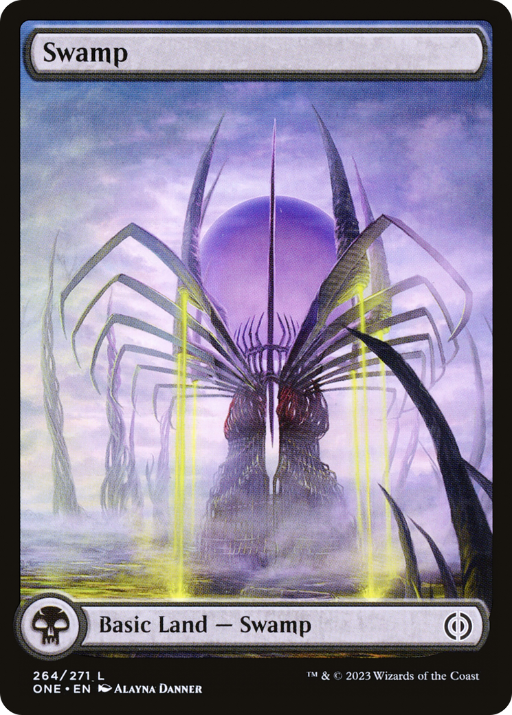 Swamp (264) (Full-Art) [Phyrexia: All Will Be One] | Good Games Cannington