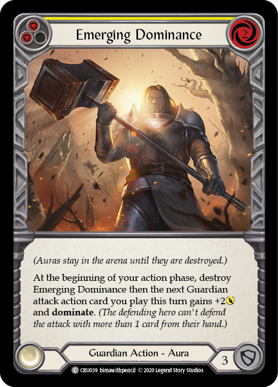 Emerging Dominance (Yellow) [CRU039] 1st Edition Normal | Good Games Cannington