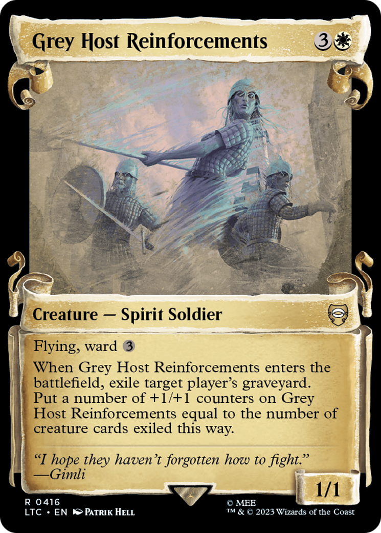 Grey Host Reinforcements [The Lord of the Rings: Tales of Middle-Earth Commander Showcase Scrolls] | Good Games Cannington