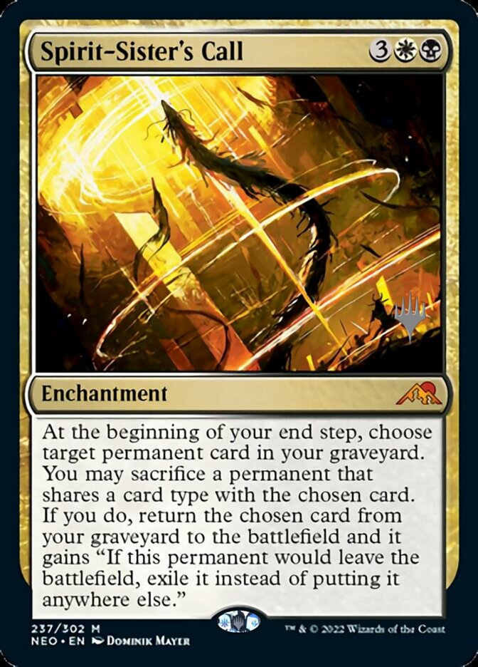 Spirit-Sister's Call (Promo Pack) [Kamigawa: Neon Dynasty Promos] | Good Games Cannington