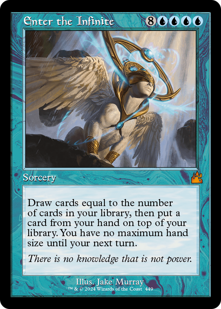 Enter the Infinite (Retro Frame) [Ravnica Remastered] | Good Games Cannington