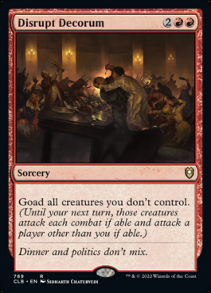 Disrupt Decorum [Commander Legends: Battle for Baldur's Gate] | Good Games Cannington
