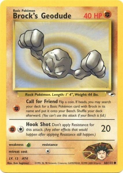 Brock's Geodude (66/132) [Gym Heroes Unlimited] | Good Games Cannington
