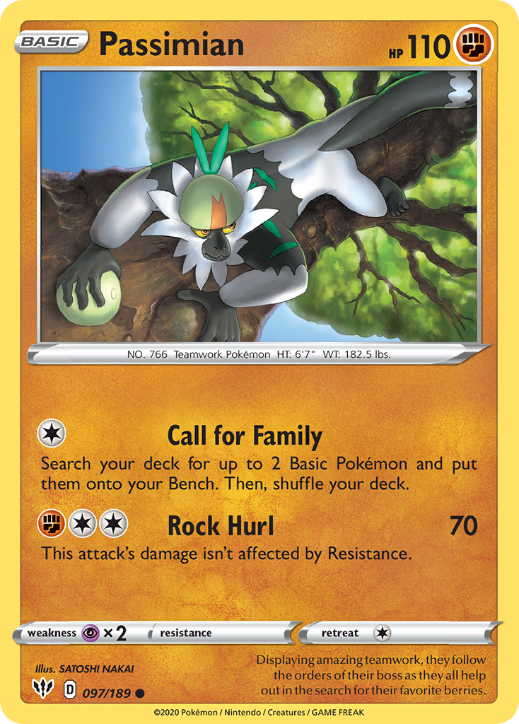 Passimian (097/189) [Sword & Shield: Darkness Ablaze] | Good Games Cannington