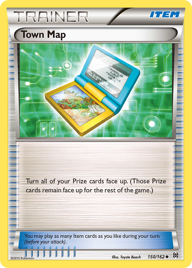 Town Map (150/162) [XY: BREAKthrough] | Good Games Cannington