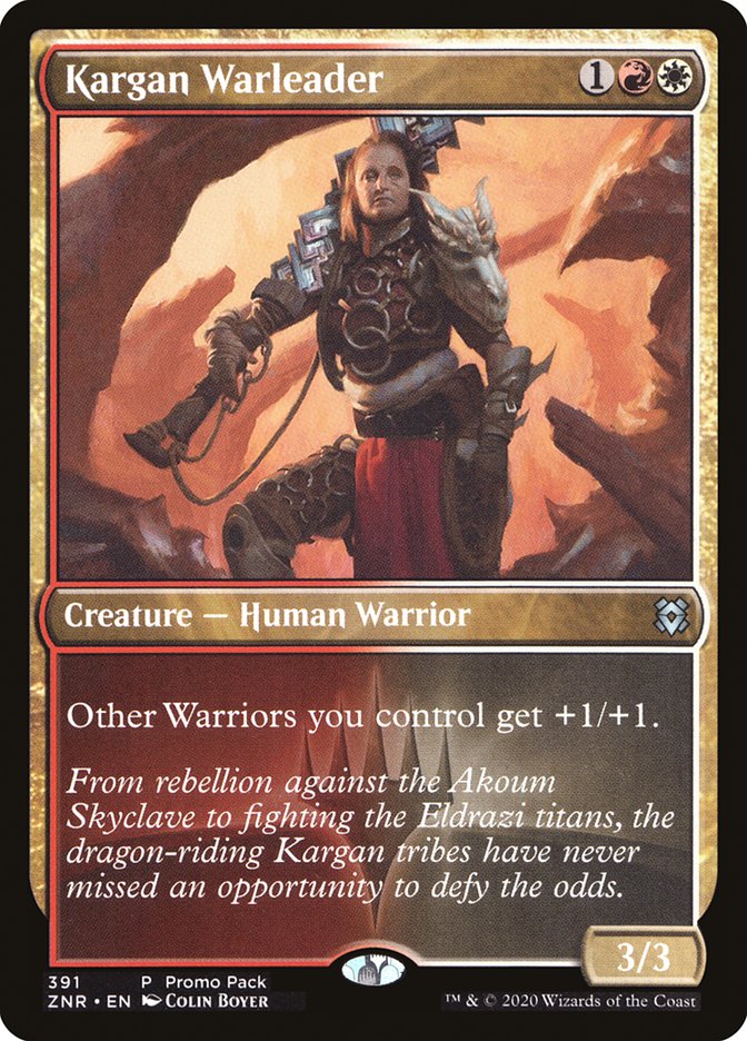 Kargan Warleader (Promo Pack) [Zendikar Rising Promos] | Good Games Cannington