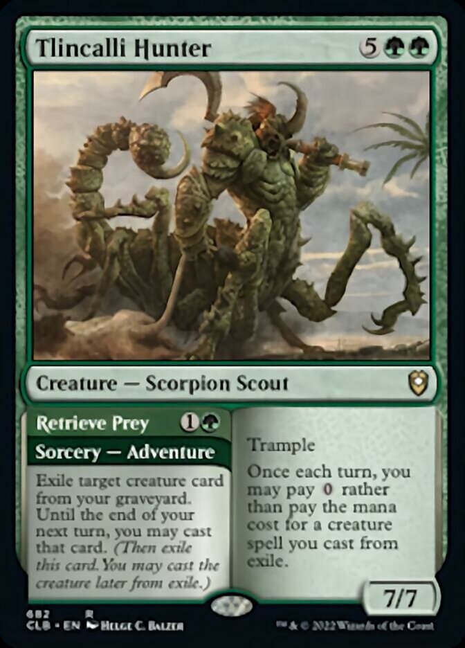 Tlincalli Hunter // Retrieve Prey [Commander Legends: Battle for Baldur's Gate] | Good Games Cannington