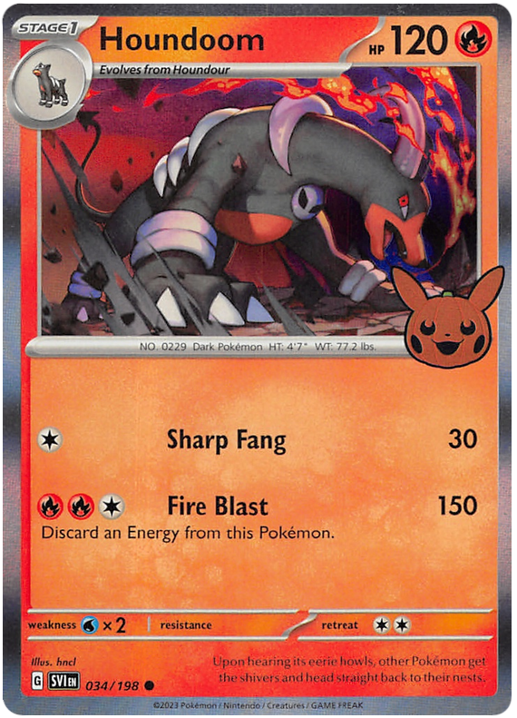 Houndoom (034/198) [Trick or Trade 2023] | Good Games Cannington