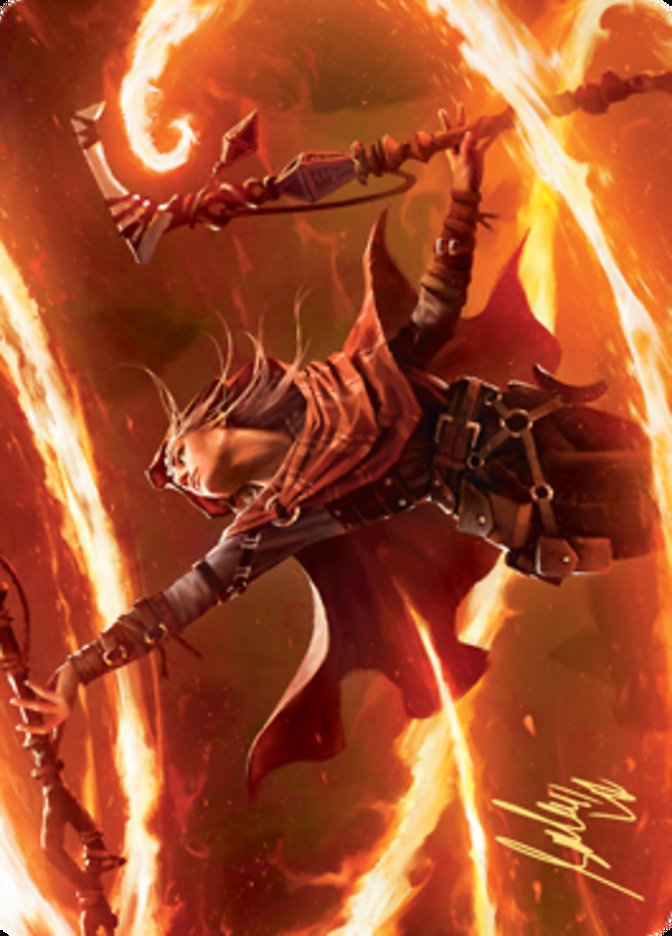 Magmatic Channeler Art Card (Gold-Stamped Signature) [Zendikar Rising Art Series] | Good Games Cannington