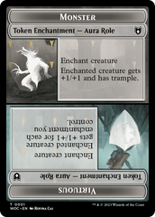 Copy // Monster Role / Virtuous Role Double-Sided Token [Wilds of Eldraine Commander Tokens] | Good Games Cannington