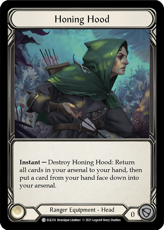 Honing Hood [ELE214] (Tales of Aria)  1st Edition Cold Foil | Good Games Cannington