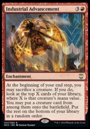 Industrial Advancement (Promo Pack) [Streets of New Capenna Commander Promos] | Good Games Cannington