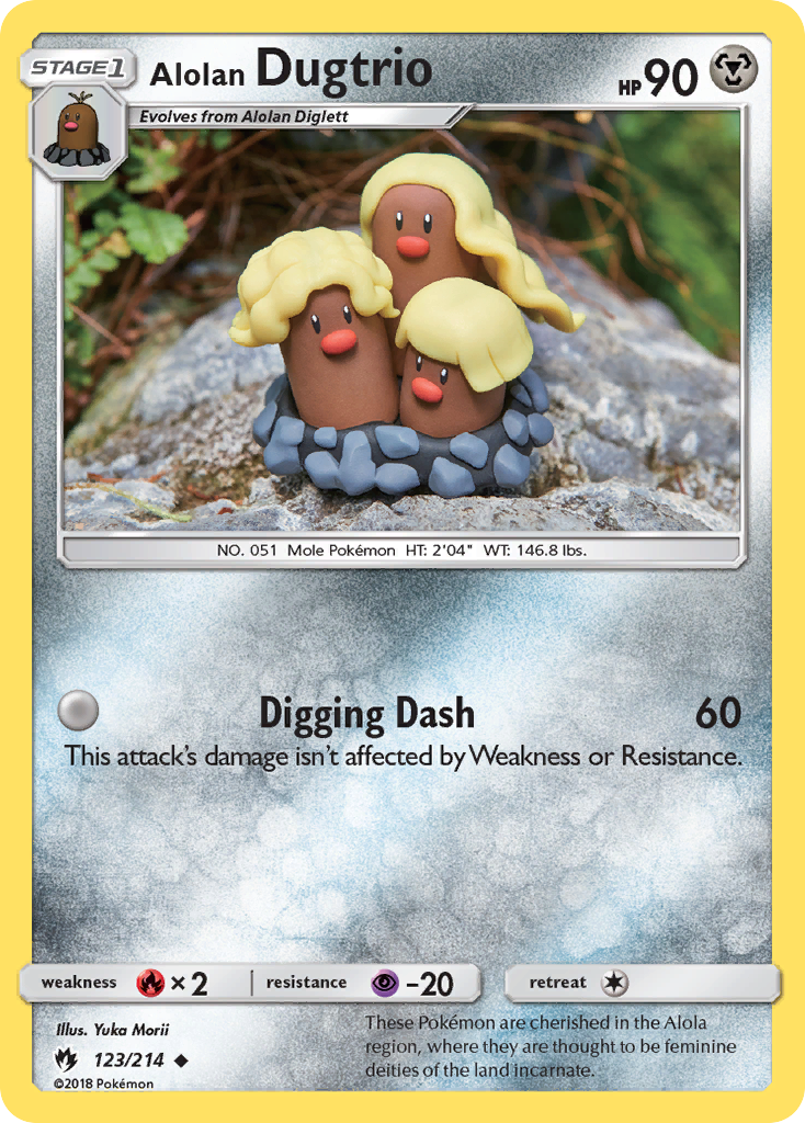 Alolan Dugtrio (123/214) [Sun & Moon: Lost Thunder] | Good Games Cannington