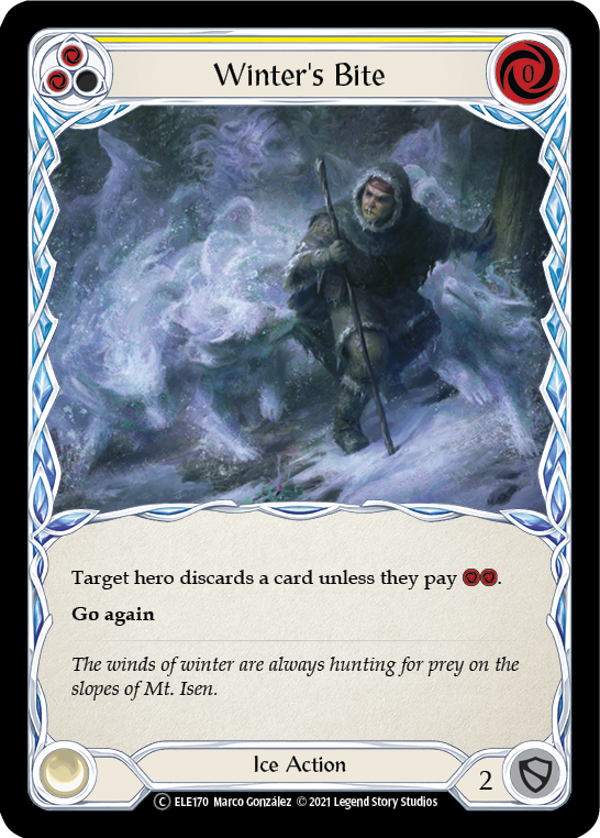 Winter's Bite (Yellow) [U-ELE170] Unlimited Normal | Good Games Cannington
