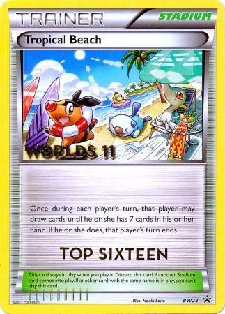 Tropical Beach (BW28) (Top 16) [Black & White: Black Star Promos] | Good Games Cannington