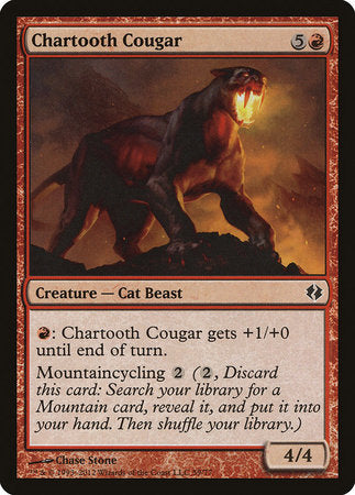 Chartooth Cougar [Duel Decks: Venser vs. Koth] | Good Games Cannington