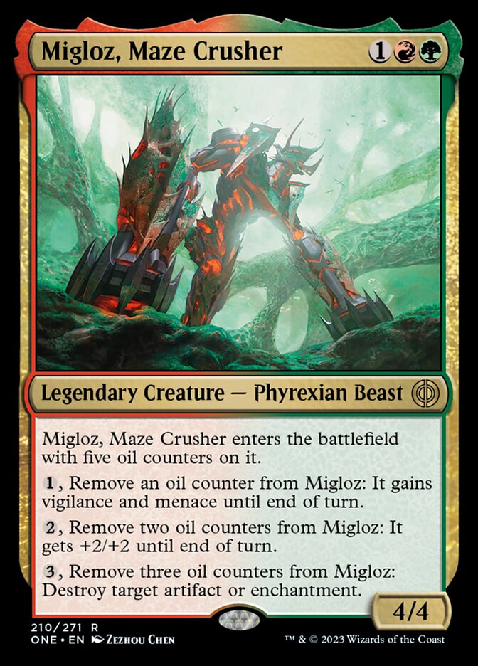 Migloz, Maze Crusher [Phyrexia: All Will Be One] | Good Games Cannington